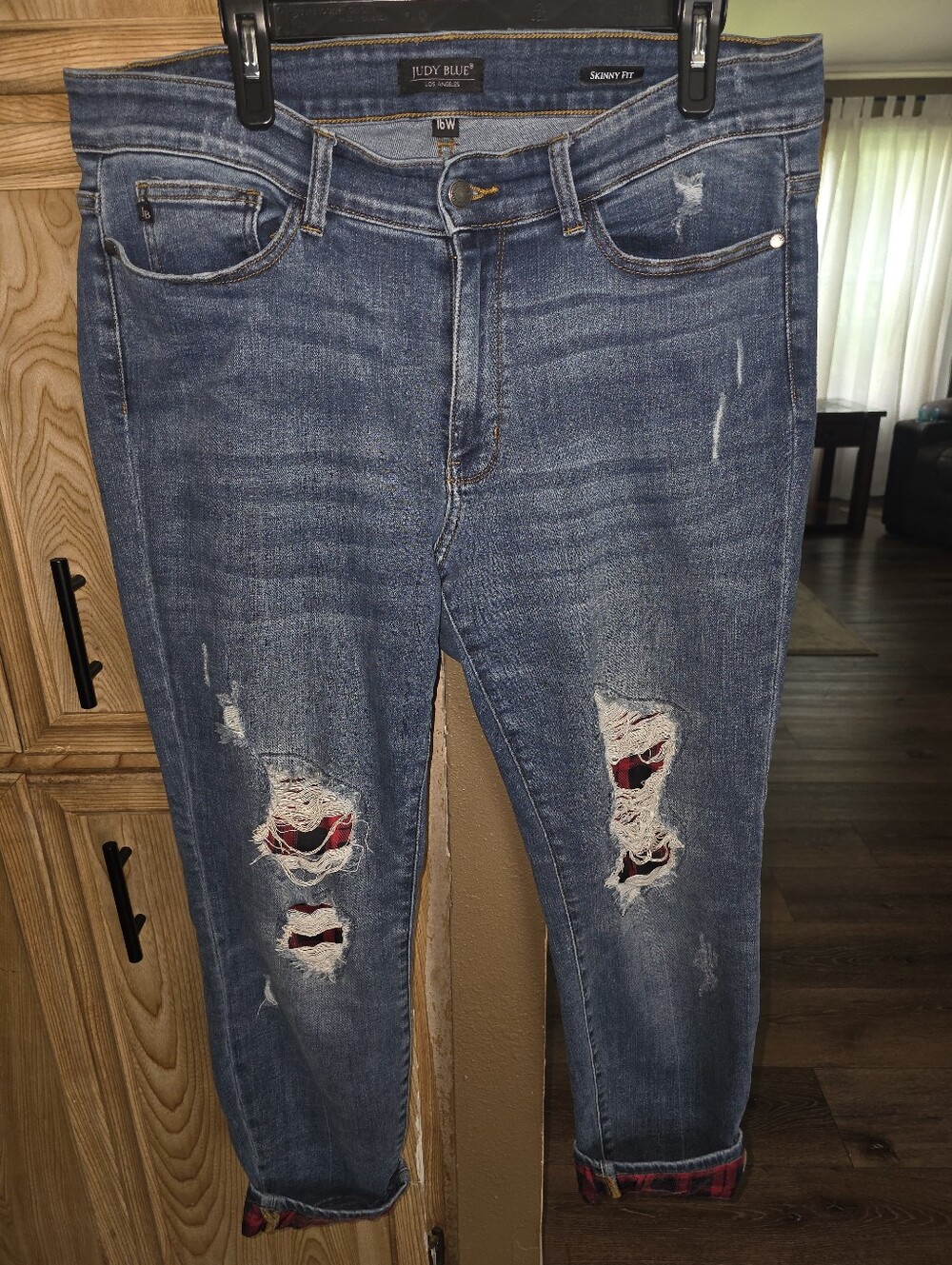 Women's Judy Blue Distressed Skinny Jeans - Blue